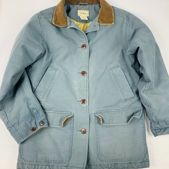 L.L. Bean Jackets & Blazers - L.L.Bean Jacket Womens Small Gray 4 Button Cotton